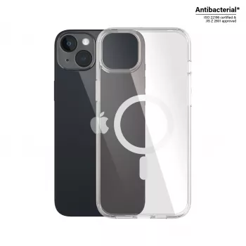 PanzerGlass ® HardCase Transparent mit weißem MagSafe iPhone 14 Plus