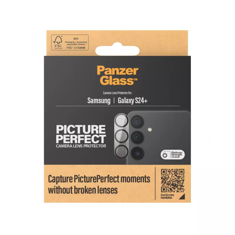 Kameraobjektiv-Schutzglas PanzerGlass Samsung Galaxy S24 Plus Kratzfest Stoßfest