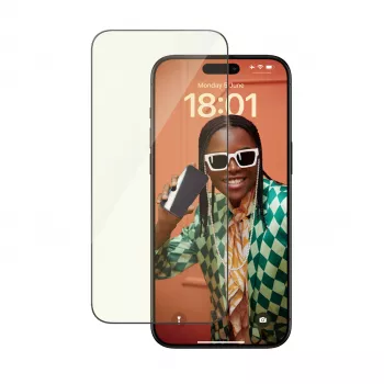 PanzerGlass ® EyeCARE™ Displayschutz iPhone 15 Pro Max | Ultra-Wide Fit m. EasyAligner
