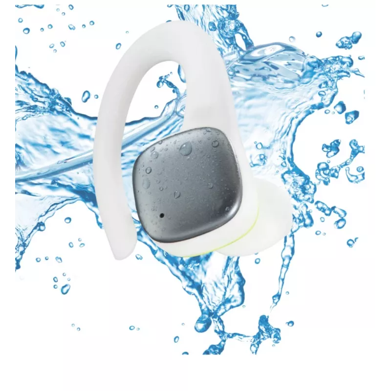 Hama Spirit Athletics Headset True Wireless Stereo (TWS) Ear-hook Sports Bluetooth Weiß, Gelb