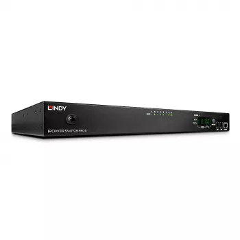 Lindy IPower Switch Pro 8 (Power Management over IP), Innenbereich, C14-Kupplung, Schwarz, Stahl, 8 Netzsteckdosen, Überhitzung