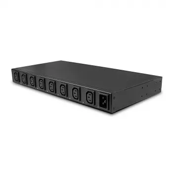 Lindy IPower Switch Pro 8 (Power Management over IP), Innenbereich, C14-Kupplung, Schwarz, Stahl, 8 Netzsteckdosen, Überhitzung