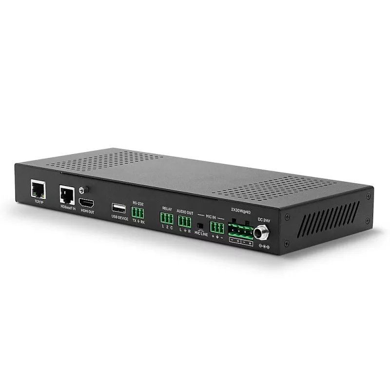 Lindy HDBaseT Präsentationssystem mit Bedienfeld, 3840 x 2160 Pixel, AV-Sender & -Empfänger, 70 m, Kabelgebunden, Schwarz, Weiß, HDCP