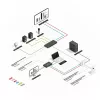 Lindy HDBaseT Präsentationssystem mit Bedienfeld, 3840 x 2160 Pixel, AV-Sender & -Empfänger, 70 m, Kabelgebunden, Schwarz, Weiß, HDCP