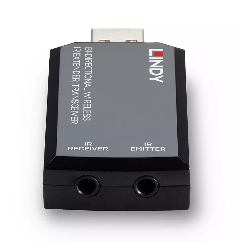 Lindy Bi-directional Wireless IR Extender, Transceiver, AV-Sender und -Empfänger, 150 m, Kabelgebunden, Schwarz