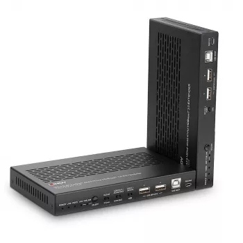 Lindy 100m Cat.6A HDMI 4K60, Audio, IR und RS-232 HDBaseT 3.0 KVM Extender