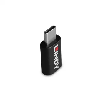 Lindy USB 3.2 Typ C auf C 100W Datenblocker, USB Typ C, USB Typ C, Schwarz