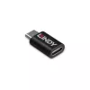 Lindy USB 3.2 Typ C auf C 100W Datenblocker, USB Typ C, USB Typ C, Schwarz