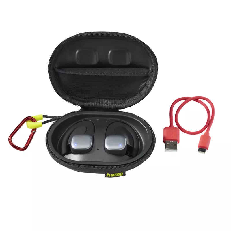 Hama Spirit Athletics Headset True Wireless Stereo (TWS) Ohrbügel Sport Bluetooth Schwarz