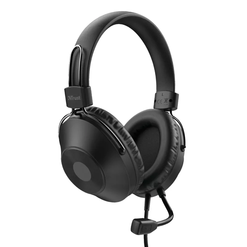 Trust HS-250 Headset Kabelgebundenes Headset Head-band Anrufe/Musik Schwarz