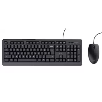 Trust TKM-250 Tastatur Maus enthalten Büro USB QWERTZ Deutsch Schwarz