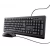 Trust TKM-250 Tastatur Maus enthalten Büro USB QWERTZ Deutsch Schwarz