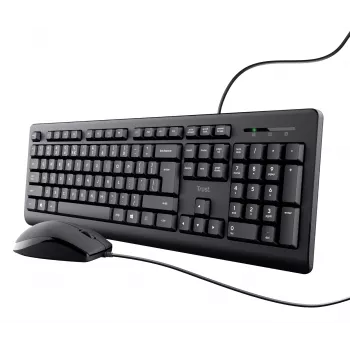 Trust TKM-250 Tastatur Maus enthalten Büro USB QWERTZ Deutsch Schwarz