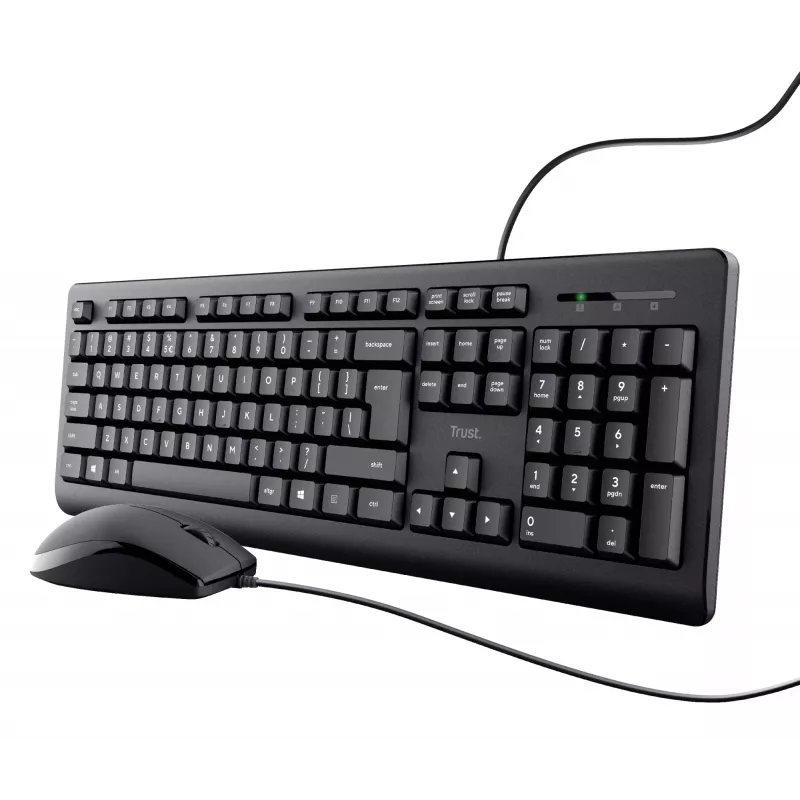 Trust TKM-250 Tastatur Maus enthalten Büro USB QWERTZ Deutsch Schwarz