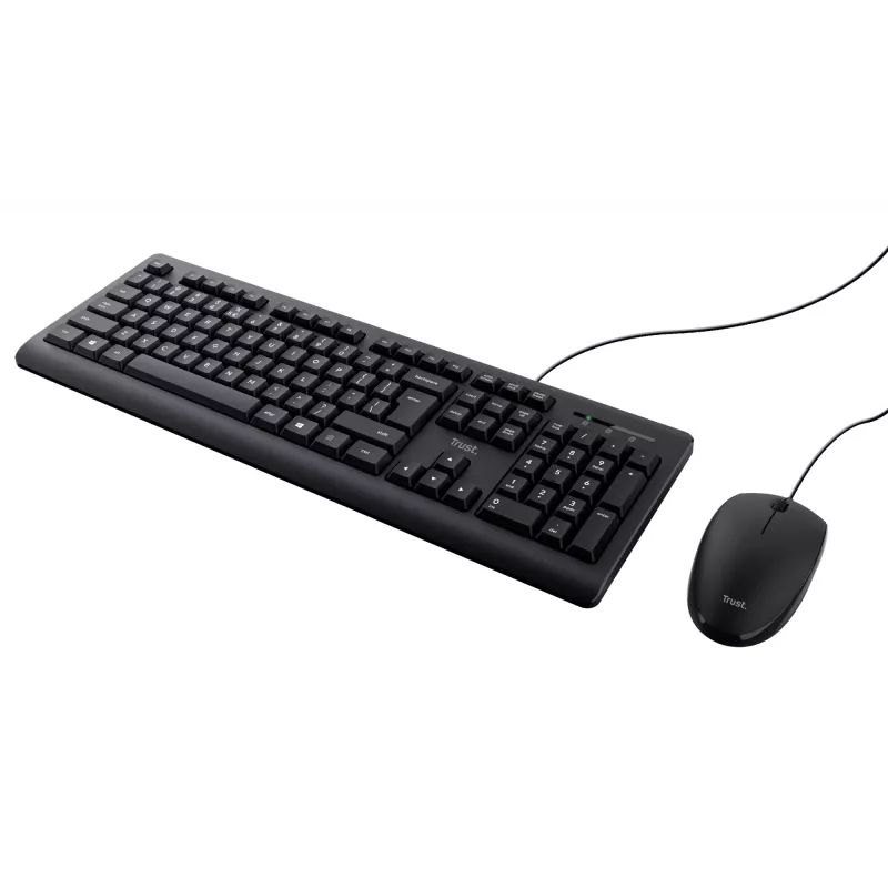 Trust TKM-250 Tastatur Maus enthalten Büro USB QWERTZ Deutsch Schwarz