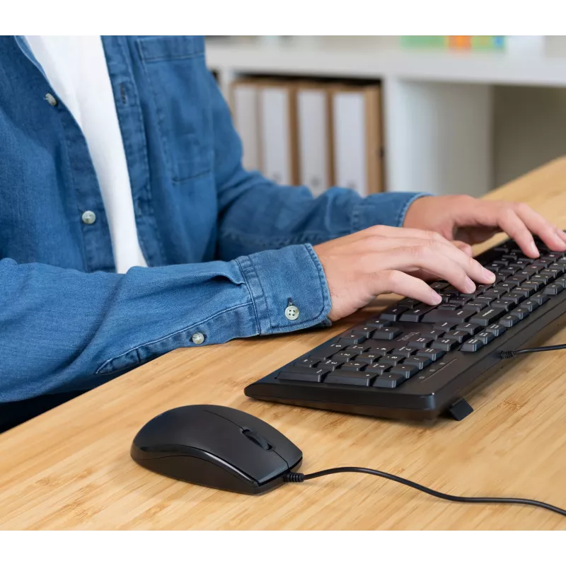 Trust TKM-250 Tastatur Maus enthalten Büro USB QWERTZ Deutsch Schwarz