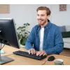 Trust TKM-250 Tastatur Maus enthalten Büro USB QWERTZ Deutsch Schwarz
