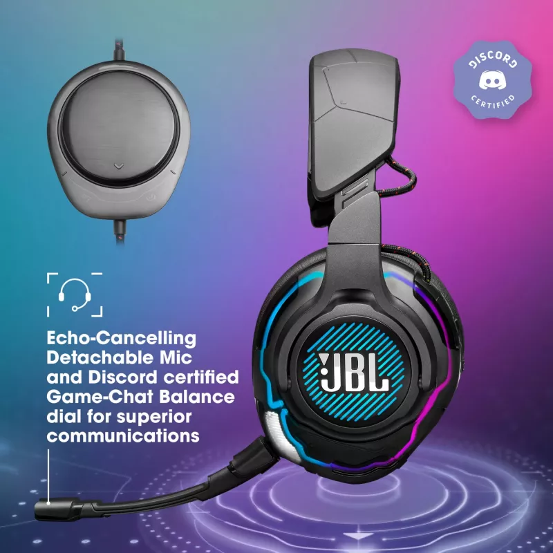 JBL Quantum One SCHWARZ, Kabelgebunden, Gaming, 20 - 20000 Hz, 526 g, Kopfhörer, Schwarz