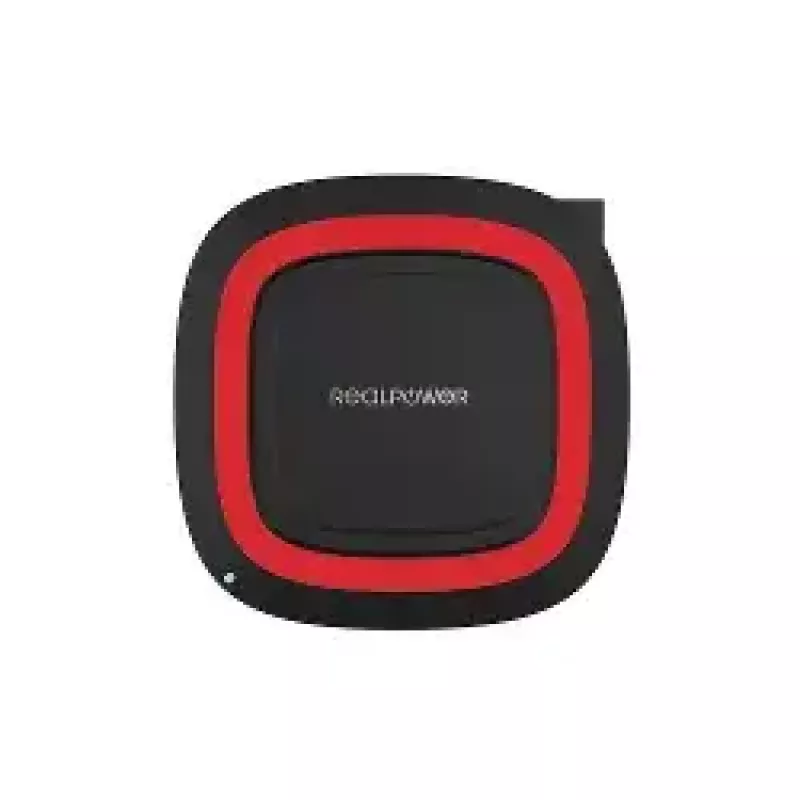 Kabelloses Ladegerät RealPower FreeCharge-10 Smartphone Schwarz Rot