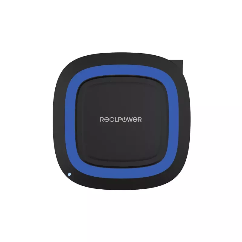 Ladegerät Indoor RealPower FreeCharge-10 Smartphone Schwarz