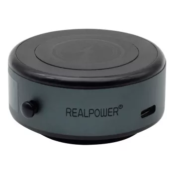 Passiver Halter RealPower ChargeAir MAG Car Schwarz Mobiltelefon/Smartphone