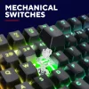 Gaming-Tastatur Trust GXT 871 Zora Mechanical USB RGB Schwarz