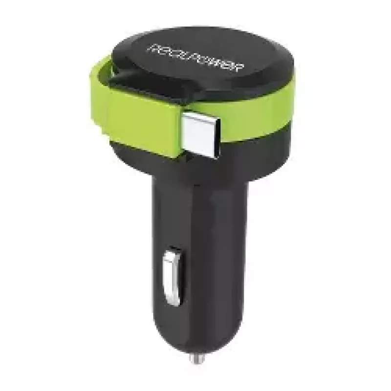 Mobiles Ladegerät RealPower 257636 Universal Schwarz Grün
