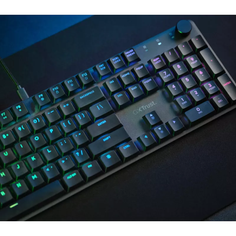 Gaming-Tastatur Trust GXT 866 Torix Mechanisch USB QWERTZ Schwarz