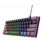 Trust GXT 867 Acira Gaming-Tastatur USB QWERTZ Deutsch Schwarz Grau 60% Mechanisch RGB