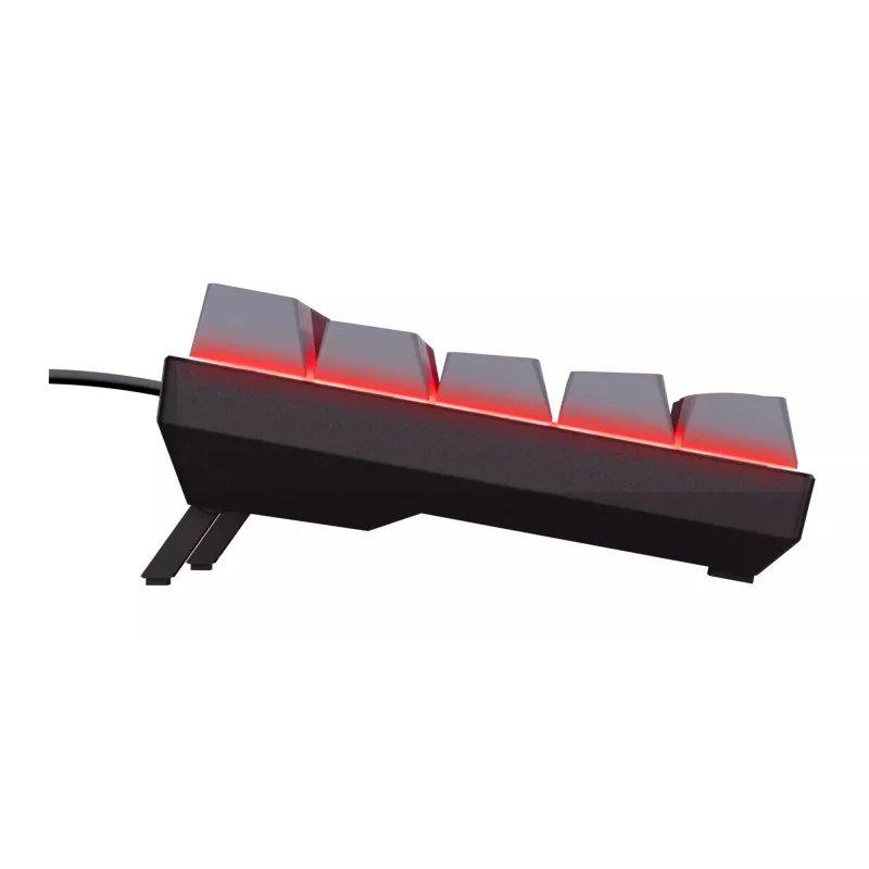 Trust GXT 867 Acira Gaming-Tastatur USB QWERTZ Deutsch Schwarz Grau 60% Mechanisch RGB
