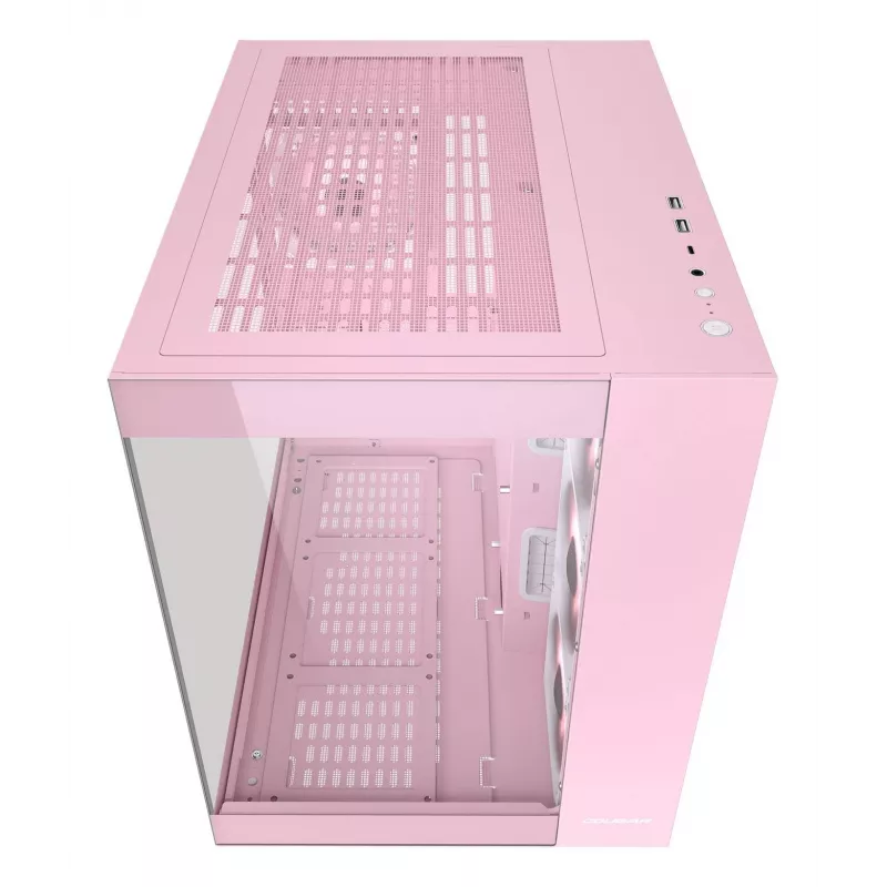 PC-Gehäuse COUGAR Gaming FV150 RGB Midi Tower Pink