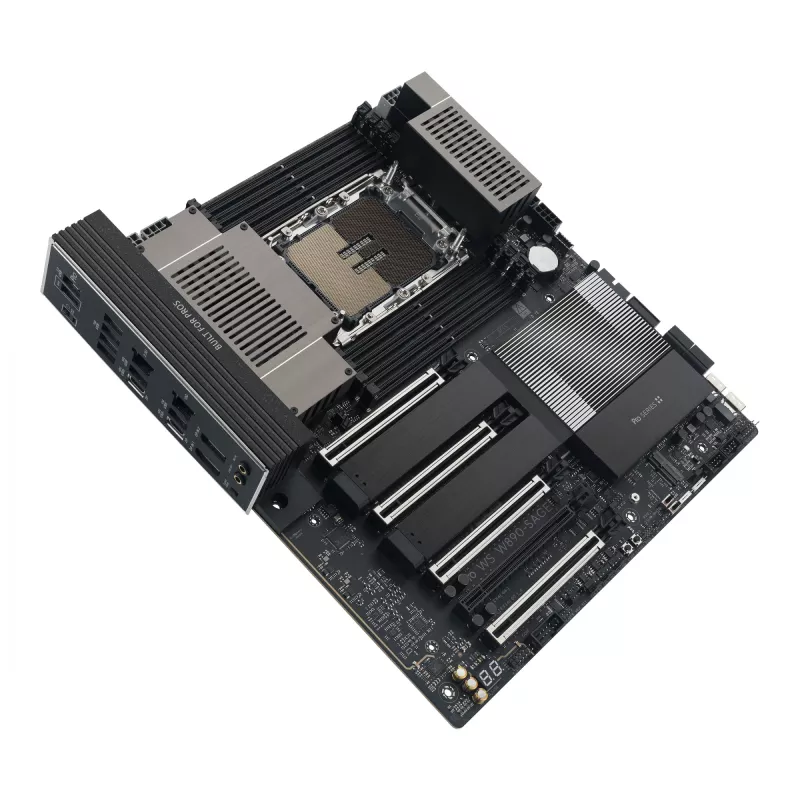 Motherboard ASUS PRO WS W890-SAGE — Intel W890, LGA 4710-2, CEB, 8× DIMM, DDR5, Quad-channel, 2.5G & 10G Ethernet