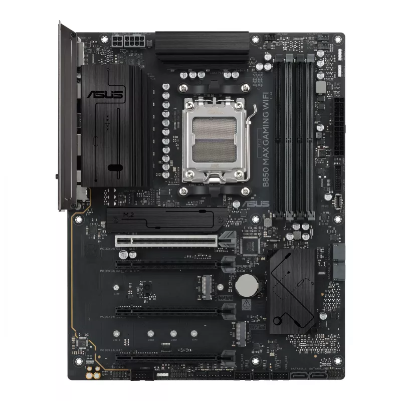 Mainboard ASUS B850 MAX GAMING WIFI Sockel AM5 ATX, AMD B850, DDR5, 4 DIMM, 256 GB, Wi‑Fi 6E, 2.5Gb Ethernet