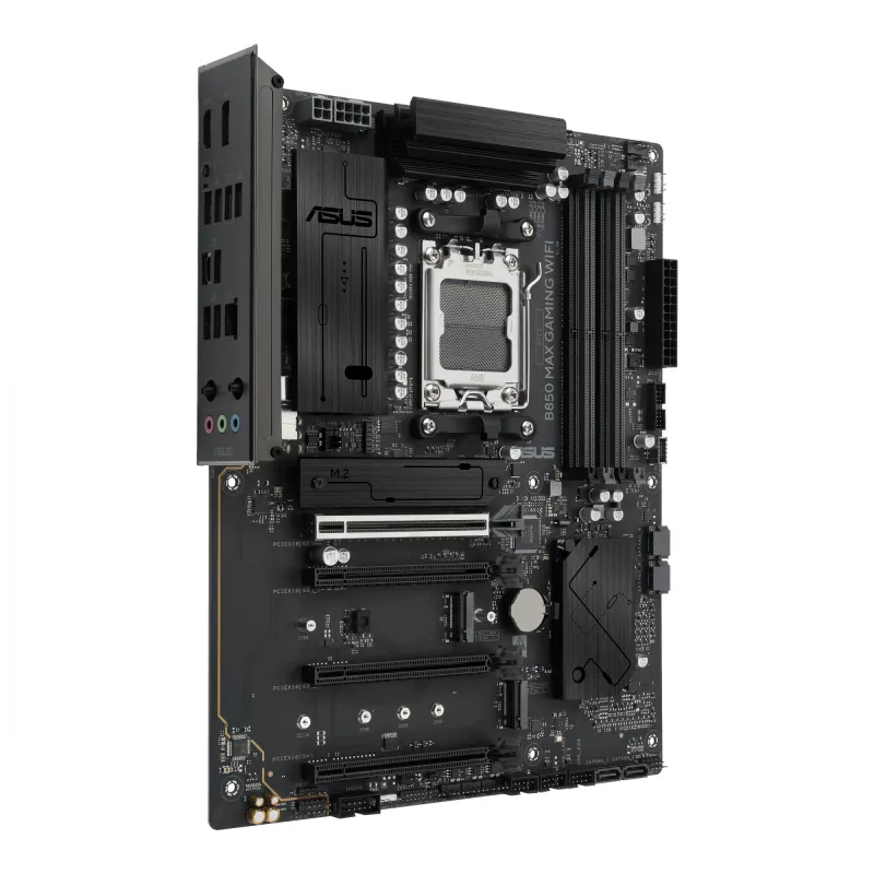 Mainboard ASUS B850 MAX GAMING WIFI Sockel AM5 ATX, AMD B850, DDR5, 4 DIMM, 256 GB, Wi‑Fi 6E, 2.5Gb Ethernet