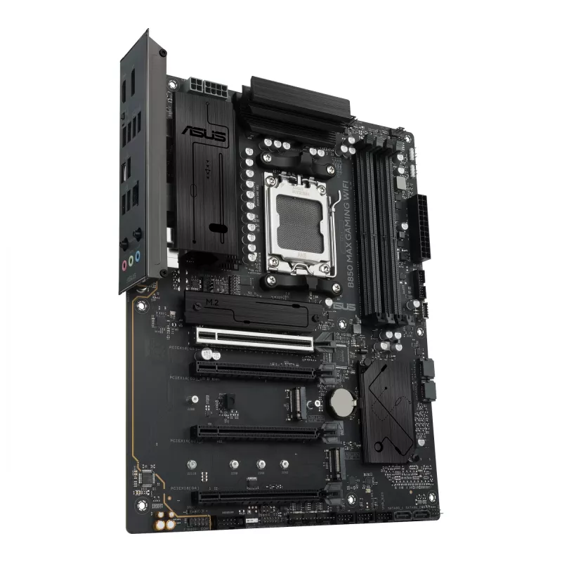Mainboard ASUS B850 MAX GAMING WIFI Sockel AM5 ATX, AMD B850, DDR5, 4 DIMM, 256 GB, Wi‑Fi 6E, 2.5Gb Ethernet