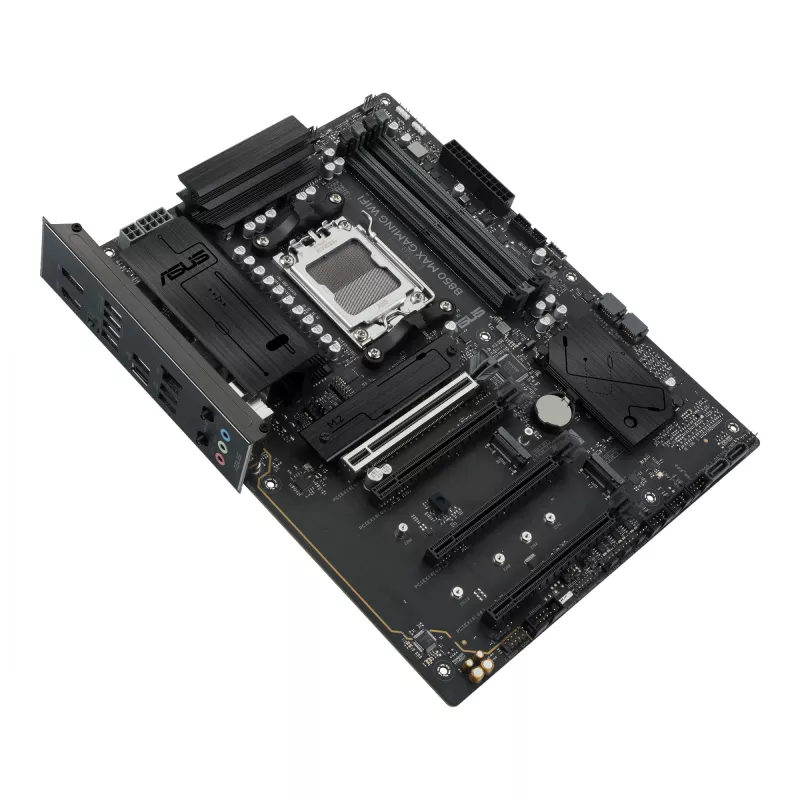 Mainboard ASUS B850 MAX GAMING WIFI Sockel AM5 ATX, AMD B850, DDR5, 4 DIMM, 256 GB, Wi‑Fi 6E, 2.5Gb Ethernet
