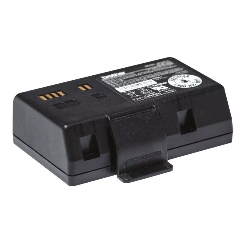 Batterie für Brother Etikettendrucker PABT009 – kompatibel mit RJ-3035B und RJ-3055WB, 1 Stk., schwarz