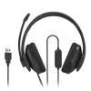 Hama HS-USB300 V2 Headset Kabelgebunden Kopfband Büro/Callcenter USB Typ-A Schwarz