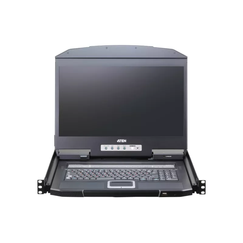 Rack-Konsole ATEN CL3116NX 47 cm (18,5 Zoll) LCD 1366x768 USB/PS2 VGA 1U Metall/Kunststoff Schwarz