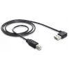 USB-Kabel DeLOCK 1 m USB 2.0 A - B Stecker/Stecker Schwarz