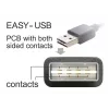 USB-Kabel DeLOCK 1 m USB 2.0 A - B Stecker/Stecker Schwarz
