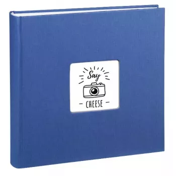 Hama 00001899 Fine Art Jumbo Fotoalbum, 30x30 cm, 100 weiße Seiten, Blau