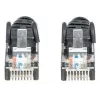 Intellinet Netzwerk Patchkabel, Cat6, 0,5 m, Schwarz, CCA, U/UTP, PVC, RJ45, vergoldete Kontakte, rastnasenfreier Knickschutz, Angespritzter Knickschutz, Lebenslange Garantie