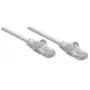Intellinet Netzwerk-Patchkabel, Cat6, 10 m, Grau, CCA, U/UTP, PVC, RJ45, vergoldete Kontakte, rastnasenschutz, Tüllenschutz, lebenslange Garantie