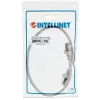 Intellinet Netzwerk-Patchkabel, Cat6, 0,5 m, Grau, Kupfer, S/FTP, LSOH/LSZH, PVC, RJ45, vergoldete Kontakte, Knickschutzhülle, angespritzter Knick- und Zugentlastungs-Boot, lebenslange Garantie