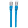 Intellinet Netzwerk-Patchkabel, Cat6, 0,5 m, Blau, Kupfer, S/FTP, LSOH / LSZH, PVC, RJ45, vergoldete Kontakte, Snagless, mit Knickschutz, lebenslange Garantie