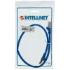 Intellinet Netzwerk-Patchkabel, Cat6, 0,5 m, Blau, Kupfer, S/FTP, LSOH / LSZH, PVC, RJ45, vergoldete Kontakte, Snagless, mit Knickschutz, lebenslange Garantie