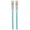 Intellinet Glasfaser-Patchkabel, OM3, LC/LC, 3 m, Aqua, Duplex, Multimode, 50/125 µm, LSZH, Faser, lebenslange Garantie