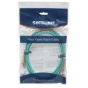 Intellinet Glasfaser-Patchkabel, OM3, LC/LC, 3 m, Aqua, Duplex, Multimode, 50/125 µm, LSZH, Faser, lebenslange Garantie