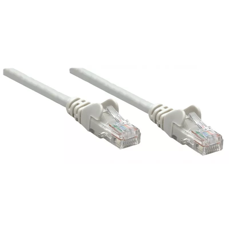 Intellinet Netzwerk-Patchkabel, Cat6A, 0,25 m, Grau, Kupfer, S/FTP, LSOH/LSZH, PVC, RJ45, vergoldete Kontakte, rastnasenfrei, Tüllenschutz, Lebenslange Garantie